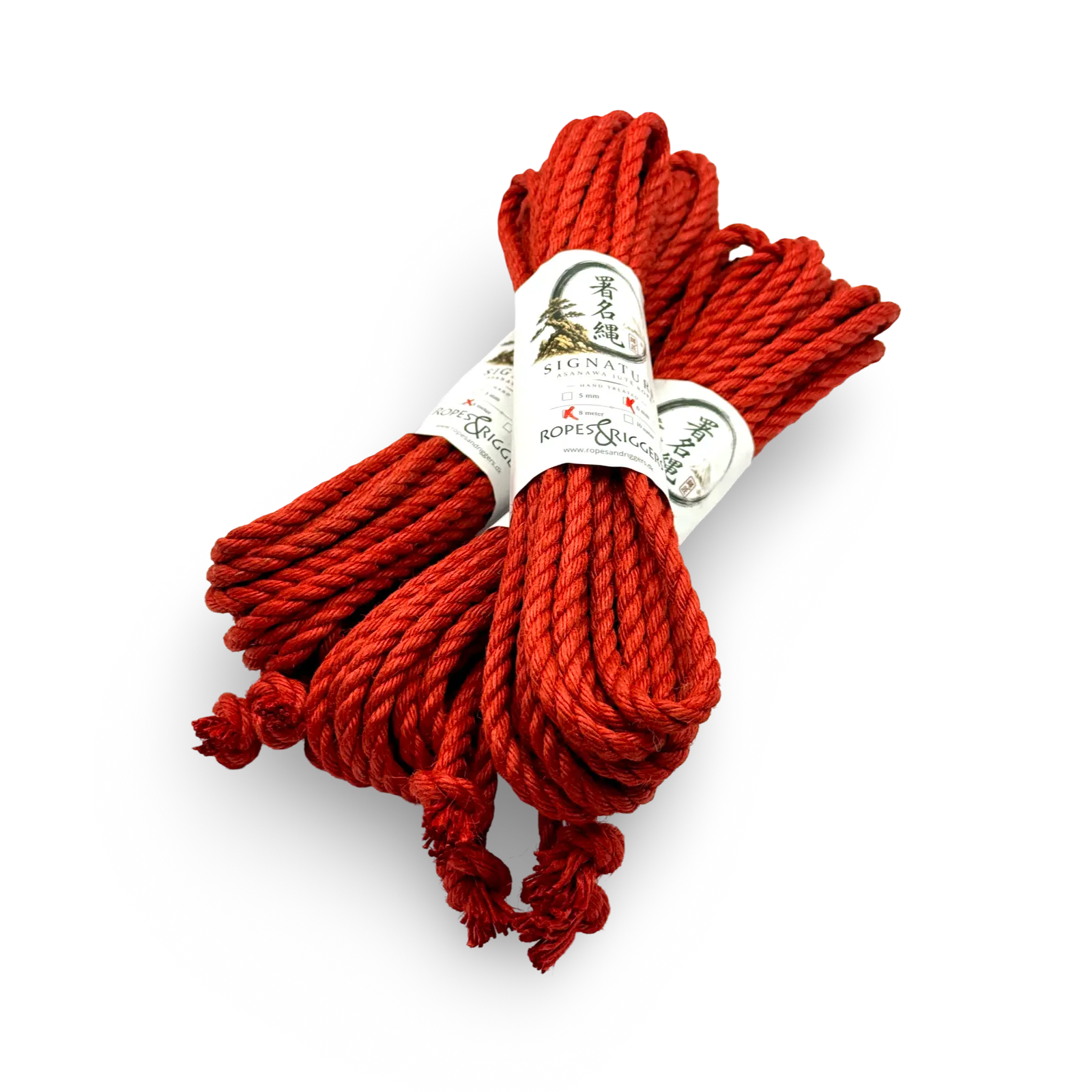 Rødt Signatur Jute Reb i 6 mm til Shibari og Kinbaku