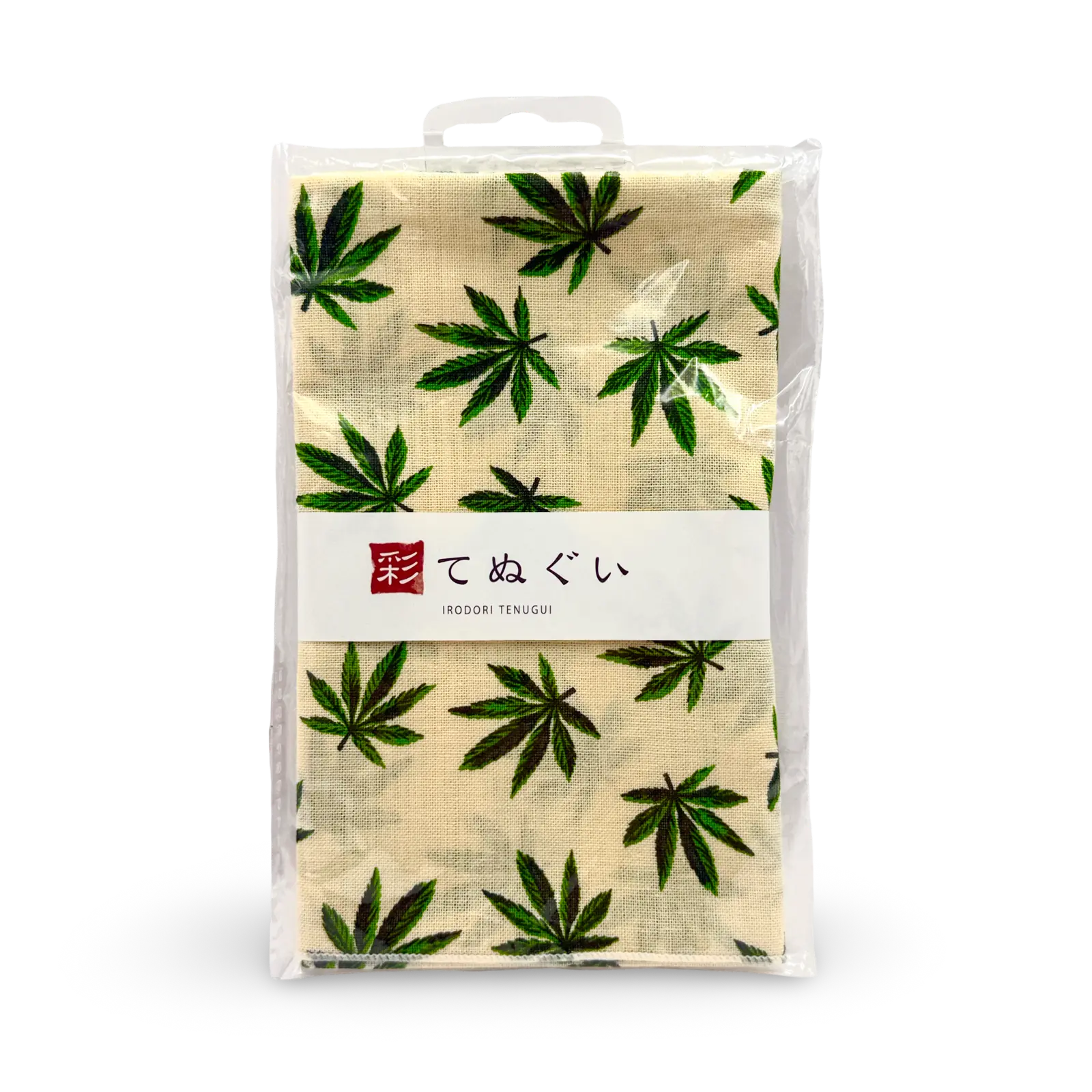 Komesichi Irodori Tenugui Hemp Leaf