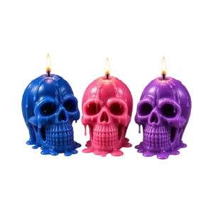 Hot wax play lys - Skull